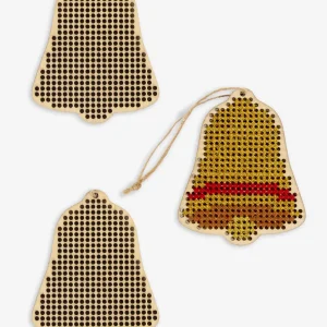 D2631 Adornos navideños de madera - Campana